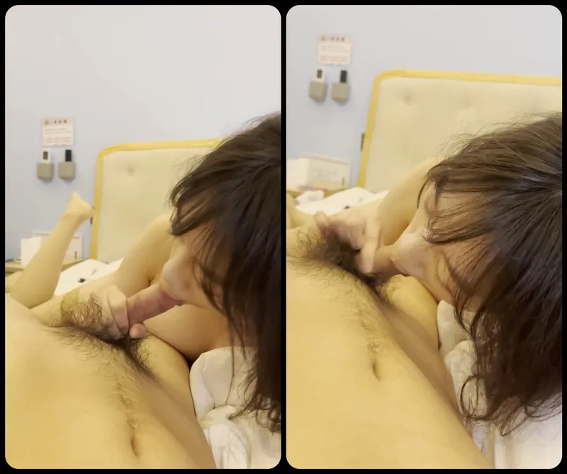 Cô bạn gái ngoan bú láp chim bự của anh